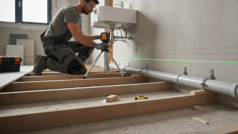 Bien gérer la pente des canalisations