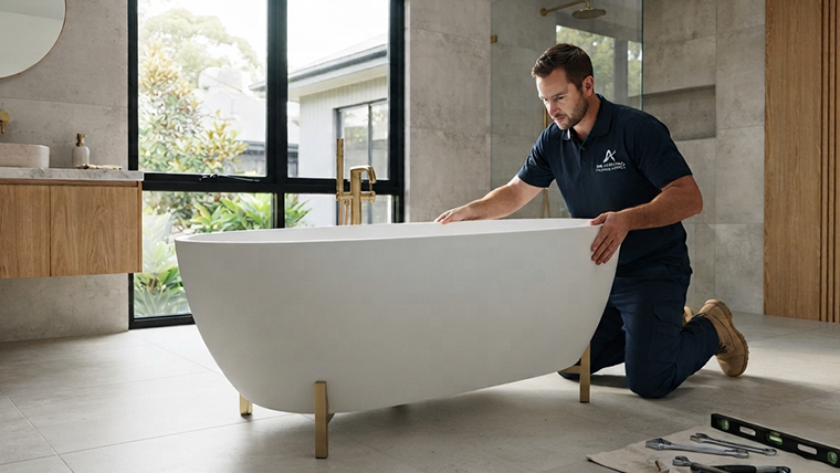 Baignoire autoportante : guide d’installation